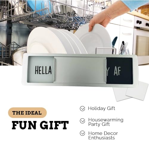 Funny Sliding Dishwasher Magnet - Clean Dirty Sign for Kitchen Decor