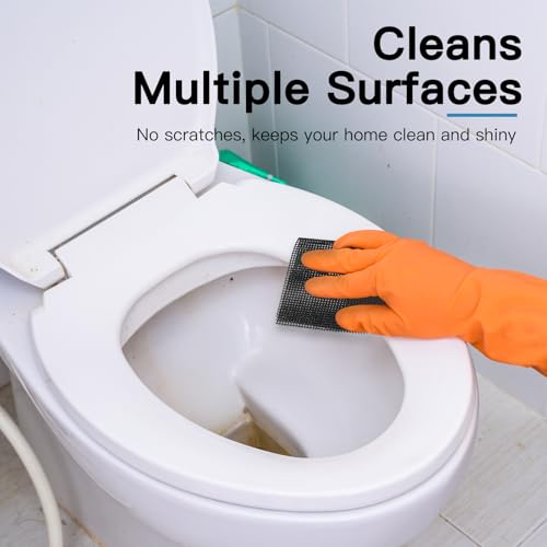 Yncotte Toilet Cleaning Mesh Pads - 15 Pack Hard Water Stain Remover