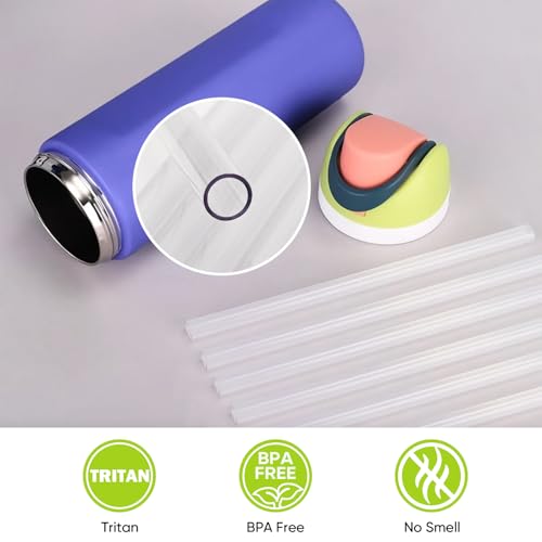 Replacement Straws for Owala Water Bottle 24 oz 32 oz with Brush