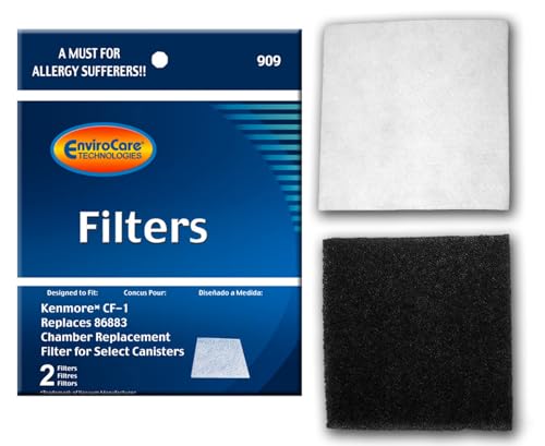 EnviroCare Premium Vacuum Cleaner Filters for Kenmore & Panasonic - 2 Pack