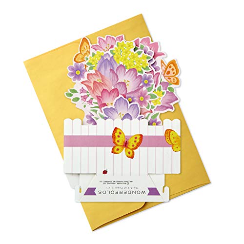 Hallmark 3D Pop-Up Easter Card with Bouquet of Flowers