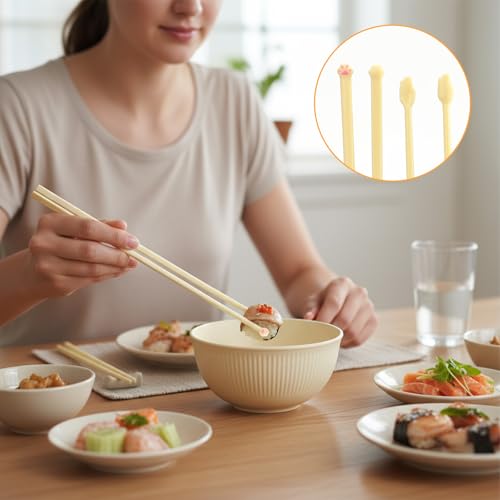 Cat Paw Chopsticks Set - 2 Pairs of Fun, Non-Slip Design