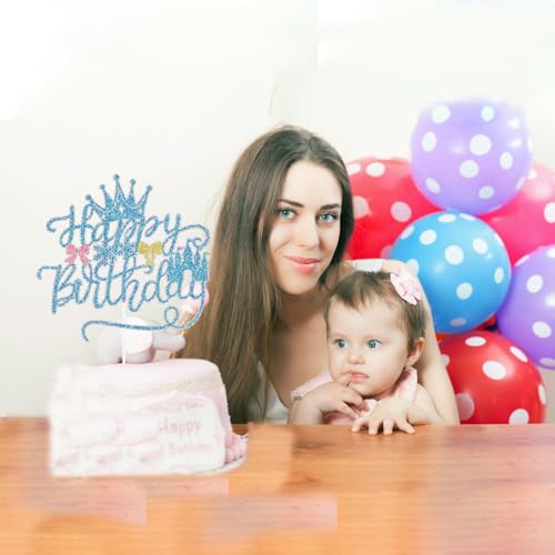 Glitter Castle Cake Topper for Birthday & Baby Showers