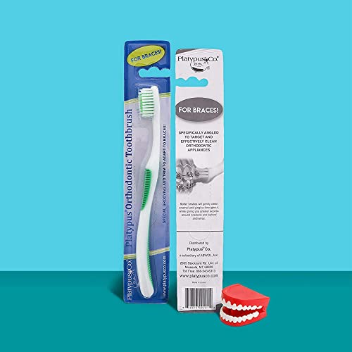 Platypus Orthodontic Toothbrush for Braces with Soft Bristles