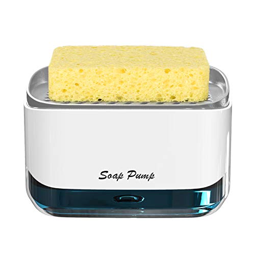 Kitchen Soap Dispenser with Sponge Holder - 12.5 oz Pump