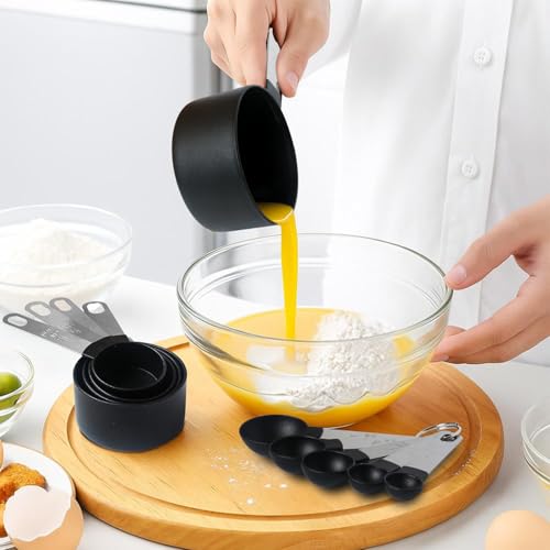 10-Piece Measuring Cups and Spoons Set for Cooking and Baking