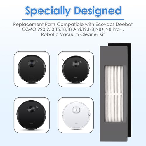 6-Pack HEPA Filters for ECOVACS DEEBOT Robot Vacuums