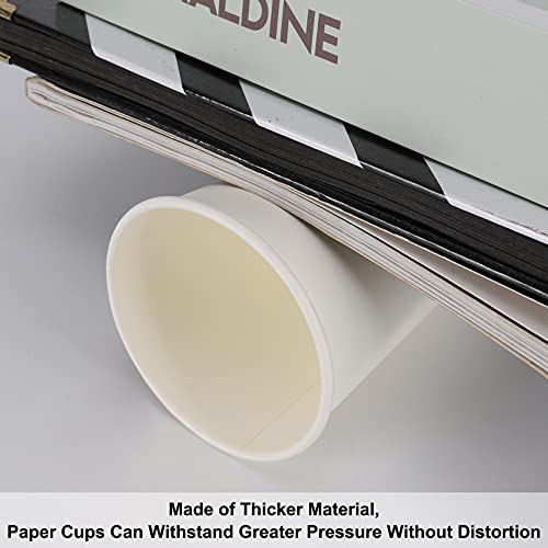 50 Pack 12 Oz Disposable Coffee Cups for Hot & Cold Drinks - Leak-Proof Paper Cups