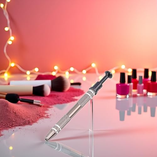 Jowxsx Rose Gold Nail Stamping Plate Holder and Cleaning Tool