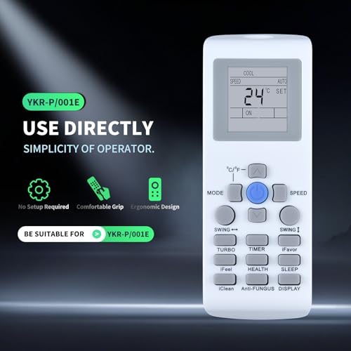 PZL YKR-P/001E AC Remote Control for AUX/York Mini Split Units