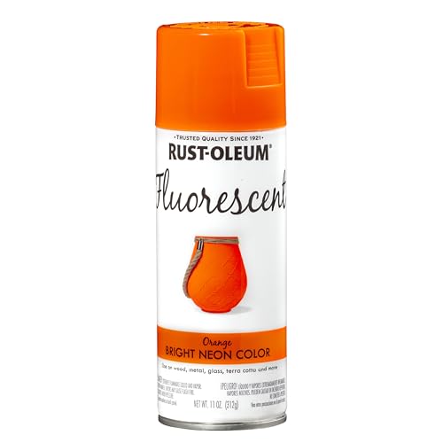 Rust-Oleum Fluorescent Spray Paint - 11 oz Neon Orange