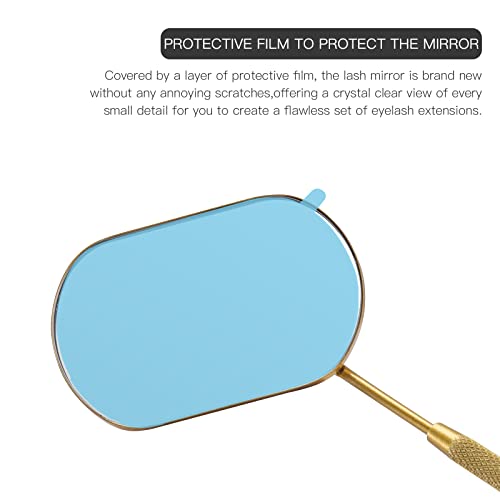 Large Stainless Steel Lash Mirror - Clear View for Extensions