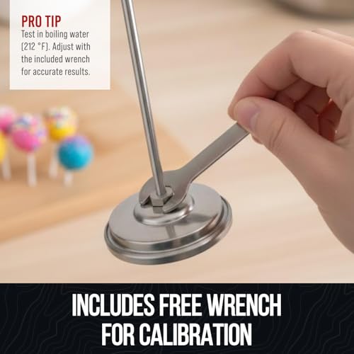 Craft911 Candy Thermometer with Pot Clip - Deep Fry & Candle Making (White) - 1 Pack