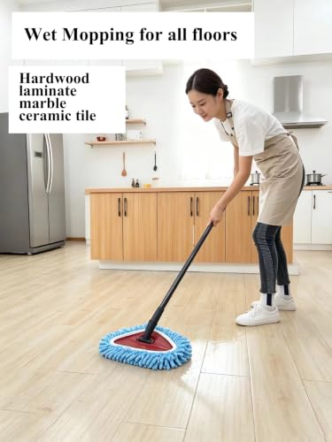 5-Pack Chenille Mop Heads Replacement for Ocedar Easywring Spin Mop - Microfiber Duster Refill