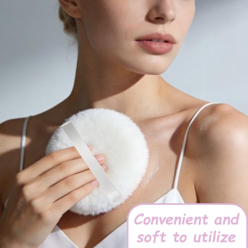 6 Inch Extra Large Body Powder Puff Fluffy Soft Makeup Sponge White