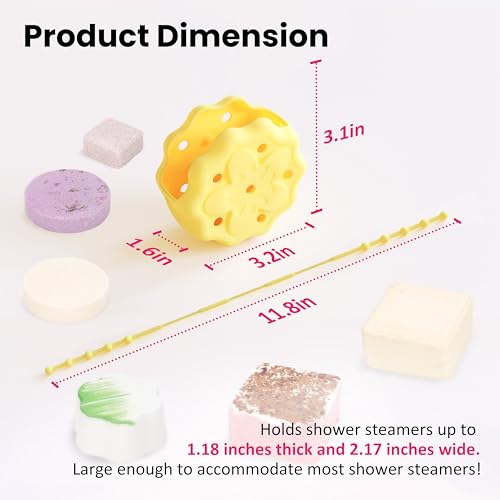 LUVCOSY Silicone Shower Steamer Holder - Durable Aromatherapy Tray