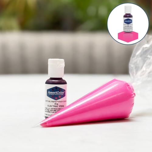 AmeriColor Soft Gel Paste Food Color - Electric Pink, 0.75 Ounce
