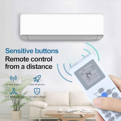 Replacement Remote Control for AUX/York Mini Split AC Models YKR-P/001E, YKR-P/002E, YKRP/002E, YKR-P/003E