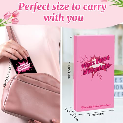 JULEASEL Affirmation Cards for Moms with Wooden Stand - 40 Daily Positive Cards