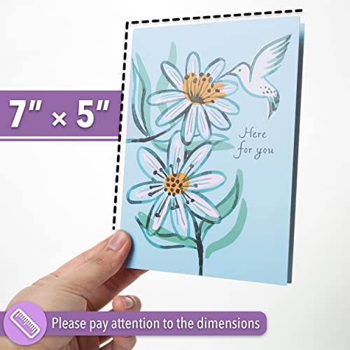 Sympathy Cards Set - 11 Large 5" x 7" Cards with Envelopes