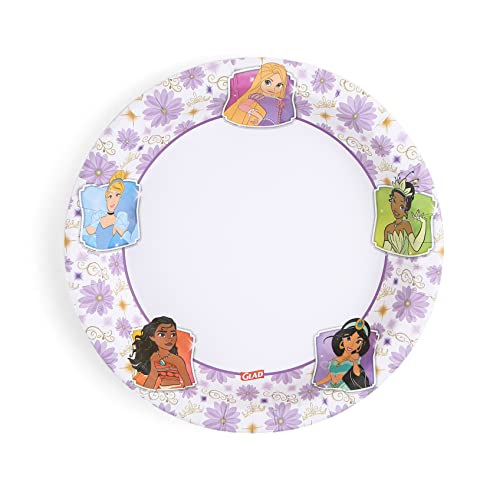Glad Disney Princess Disposable Paper Plates, 8.5 in, 40 Ct
