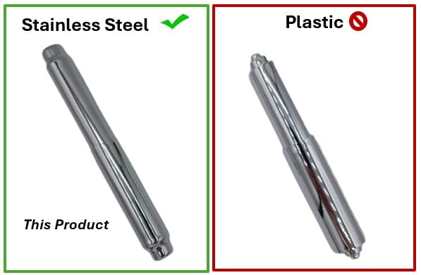 Chrome Stainless Steel Toilet Paper Roller Holder - Spring-Loaded
