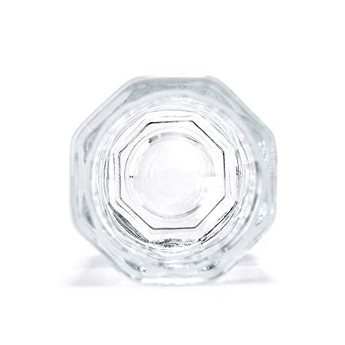 Rolabling Clear Glass Nail Dappen Dish for Acrylic Powder and Monomer Liquid