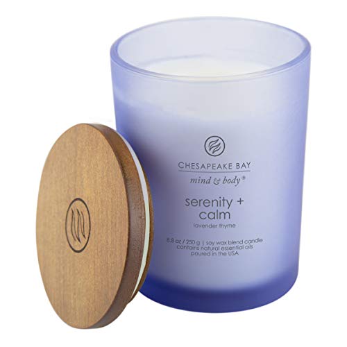 Serenity + Calm Lavender Thyme Scented Candles 8.8oz 2-Pack