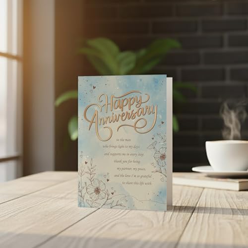 Tukora Husband Anniversary Card - Premium A5 Romantic Greeting Card
