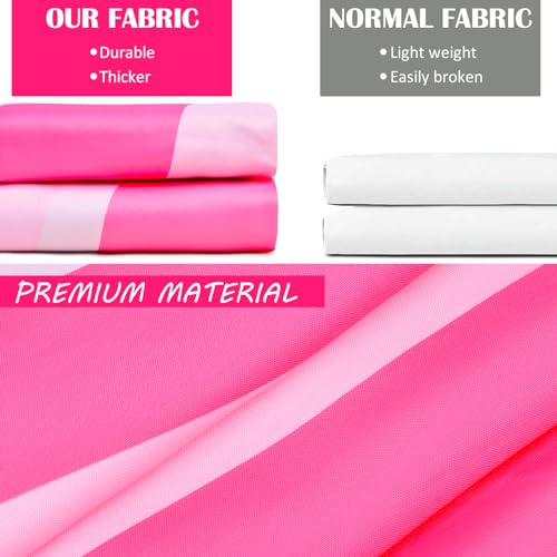 Pink Wavy Swirl Shower Curtain - 72x72 Inch Preppy Aesthetic Bathroom Decor