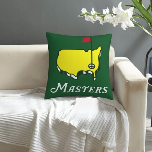 YISPA Golf 3 Decorative Throw Pillow Cover, Soft Plush 18x18 Inch Square