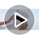 LTWQLing Mini Trash Can with Lid - Pop-Up Desktop Garbage Bin (White)