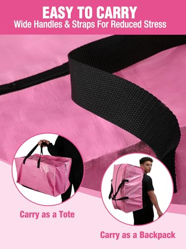 WORKPRO Extra Large Heavy Duty Moving Bags - 2 Pack with Straps