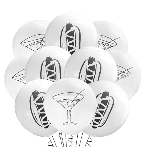 Martini Weenie Balloon Mix - 12 Count Latex Party Balloons