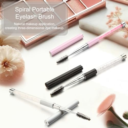 Kootinn Portable Mascara and Eyelash Brush Set with Caps