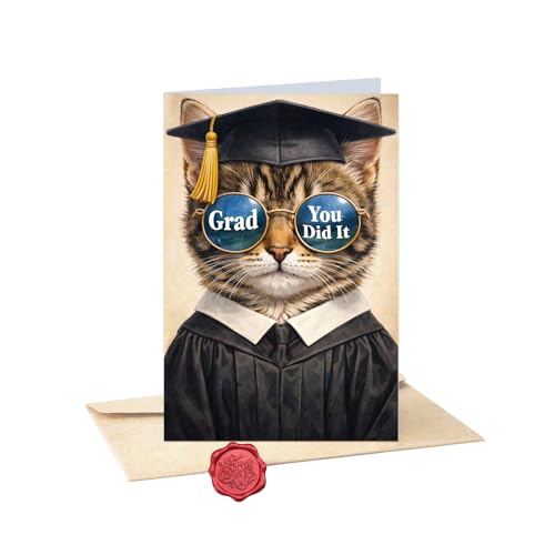 Funny Graduation Card 2026 - Congrats Graduate with Dog Design