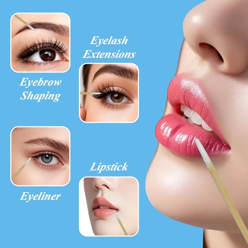 Pointed Cotton Swabs 4 Inch Precision Microblading Swabs 200 Pcs