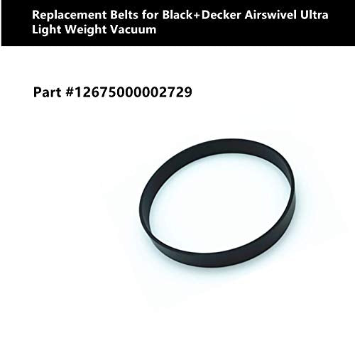 Black+Decker Vacuum Belt Replacement Pack for Airswivel Models - 2 Belts