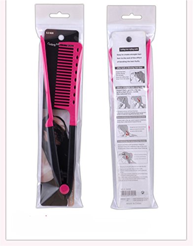V Shaped Hair Straightening Comb DIY Salon Styling Brush