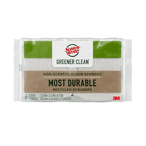 Scotch-Brite Greener Clean Non-Scratch Scrub Sponges - 6 Pack