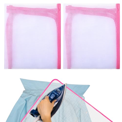 2 Pack Mesh Ironing Cloths - 15.7 x 23.6 Inch Protective Pads