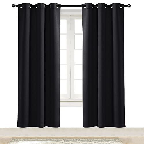 NICETOWN Blackout Curtain Panel - Energy Efficient Eyelet Top, 42x72
