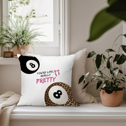Trendy Cheetah Print 18x18 Pillow Cover with Pink Bow