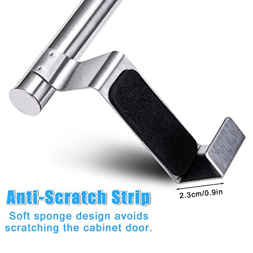 Stainless Steel Towel Rack Holder - 2 Pack Over-the-Door Kitchen & Bathroom