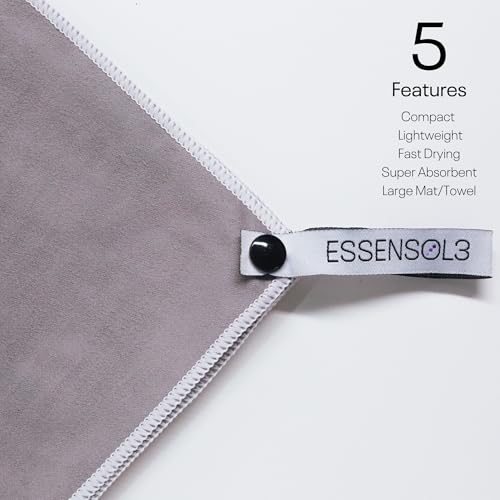 ESSENSOL3 Microfiber Shoe Cleaning Mat & Drying Towel - 19 x 17 Inch