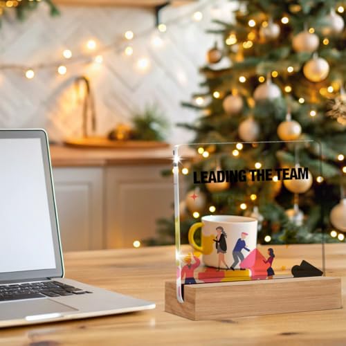 Acrylic Desk Decor Gift for Boss - 4x4 Inches Inspirational Sign