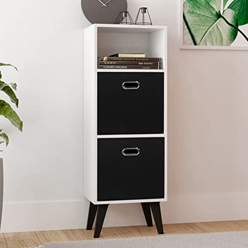 Black Foldable Storage Cubes with Dual Handles - 11x11x11