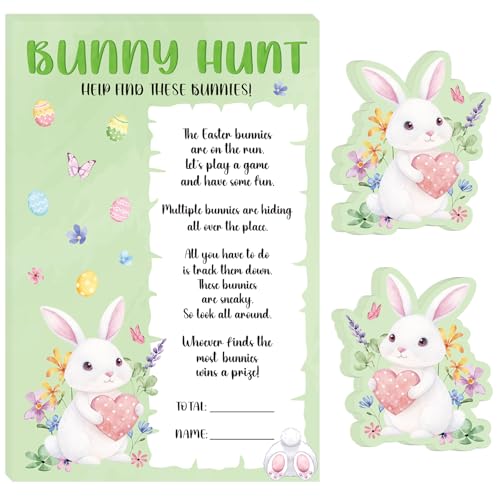 Easter Bunny Hunt Game for Classroom & Family Parties - 25 Players