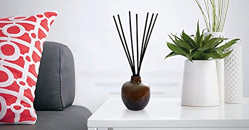 20-Pack 8-Inch Fiber Diffuser Reeds, Black Replacement Sticks