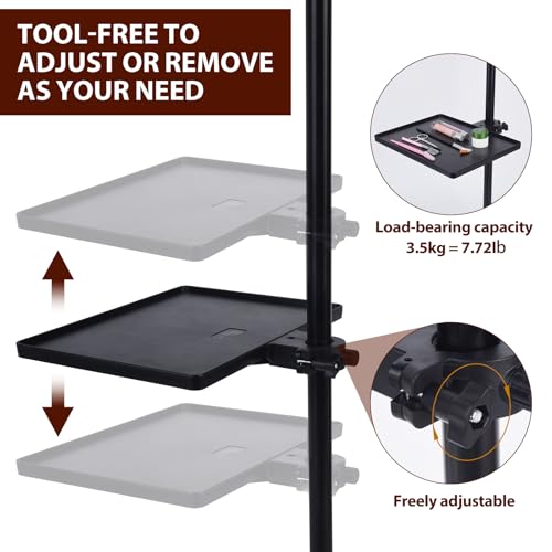 Wiojtry Adjustable Lash Tray Holder for Lash Extensions & Salon Tools